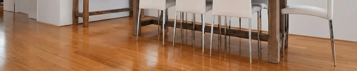 Professionally installed and refinished bamboo flooring in a residential home, showcasing smooth finish and natural wood tones in Cincinnati, OH